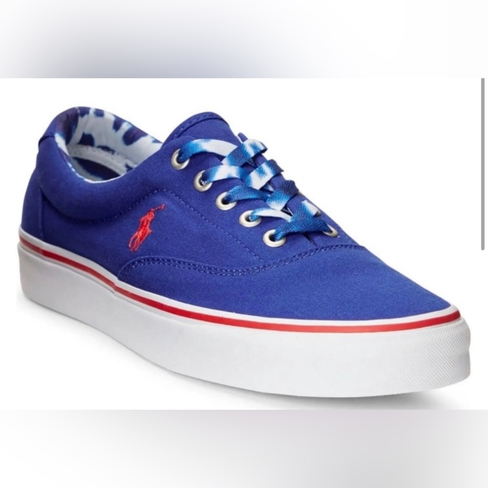 Polo Ralph Lauren Men's Keaton
Sneaker Canvas Royal Blue Red💙💙